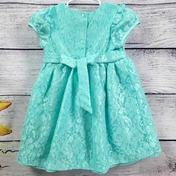 Wonder Nation, Fully Lined, Lace Dress Set in Mist Mint Size 4 - Picture 11 of 11